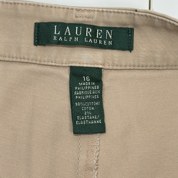 Lauren Ralph Lauren Flat Front Chino Shorts Size 16 - Picture 3 of 5